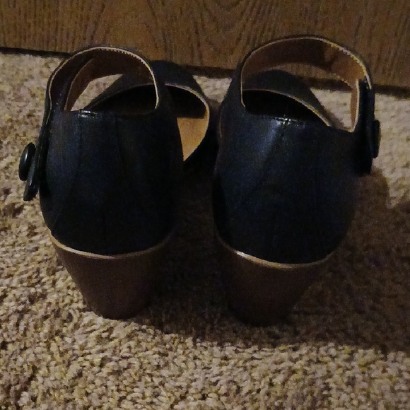 Easy Spirit Black Mary Jane Heels Genuine Leather - Picture 5 of 9